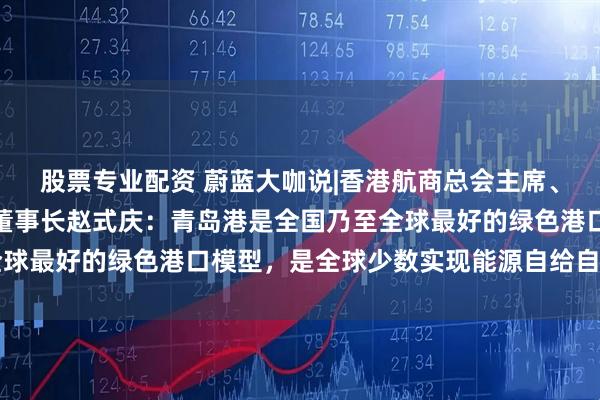 股票专业配资 蔚蓝大咖说|香港航商总会主席、华光海运控股集团执行董事长赵式庆：青岛港是全国乃至全球最好的绿色港口模型，是全球少数实现能源自给自足的港口