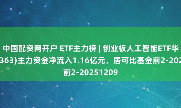 中国配资网开户 ETF主力榜 | 创业板人工智能ETF华宝(159363)主力资金净流入1.16亿元，居可比基金前2-20251209